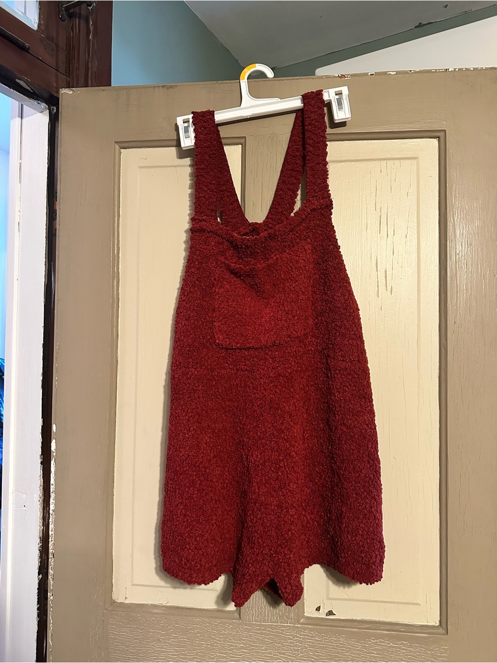 Dolls Kill Red Textured Romper